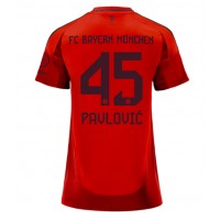 Camiseta Bayern Munich Aleksandar Pavlovic #45 Primera Equipación Replica 2024-25 para mujer mangas cortas